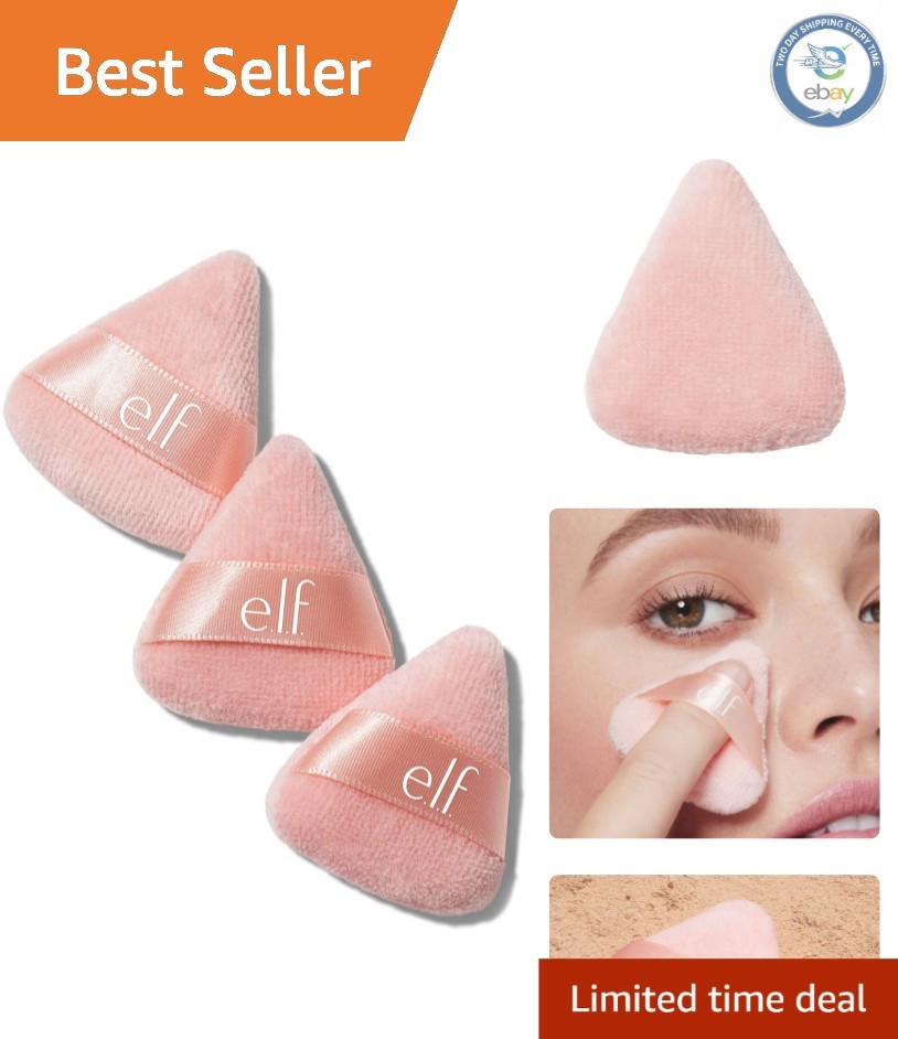 Reusable Makeup Powder Puffs – Halo Glow Pinkie Puffs for Gentle Application