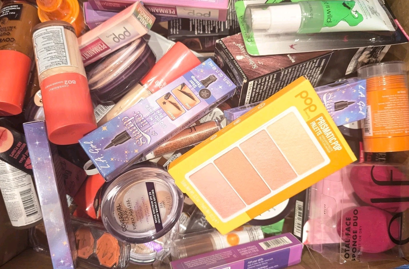 Lot Of 100 Pcs Premium Unused Cosmetics All Open Box/ Damaged Box