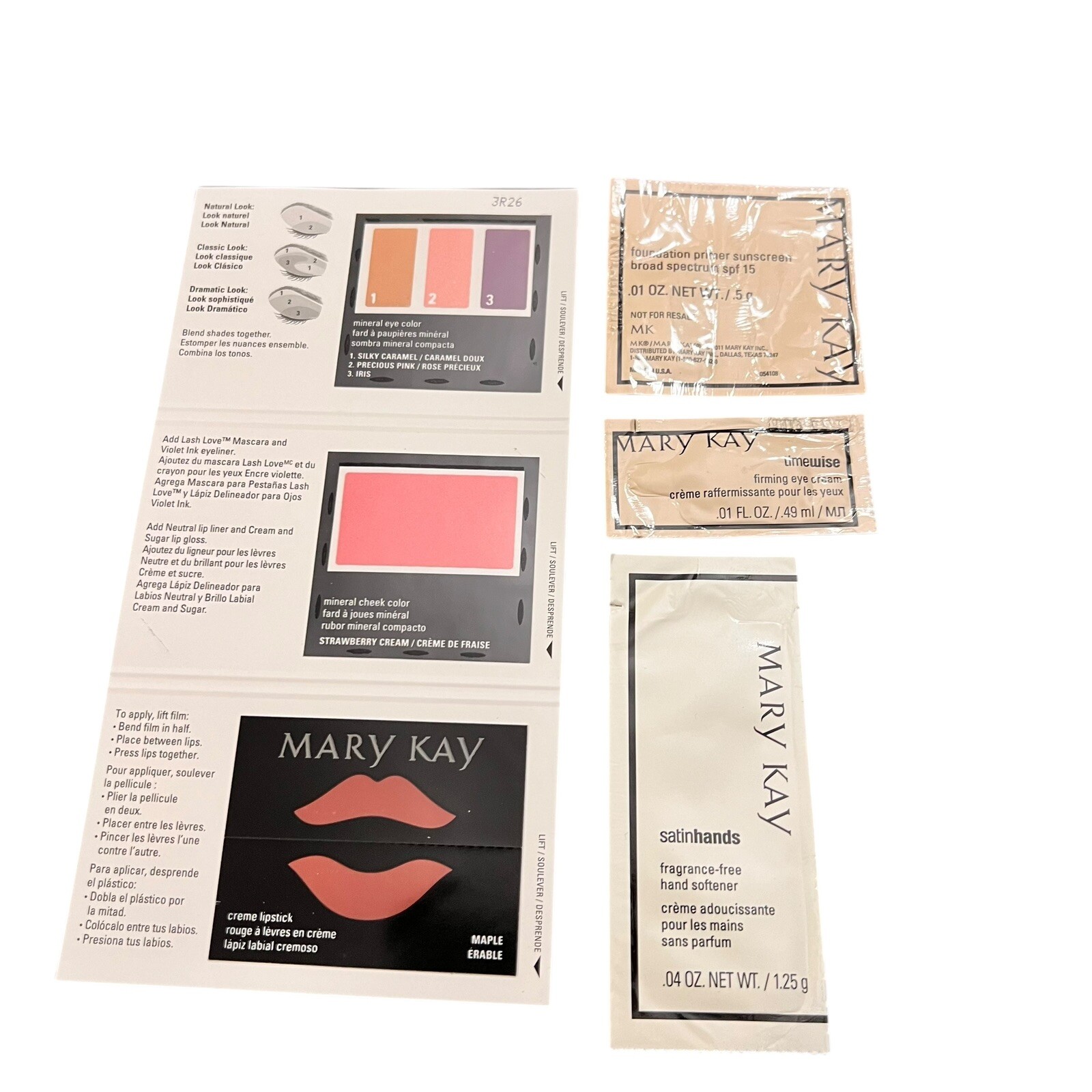 Mary Kay Lot Assorted Samples New & Discontinued Colors Single Use Travel #105