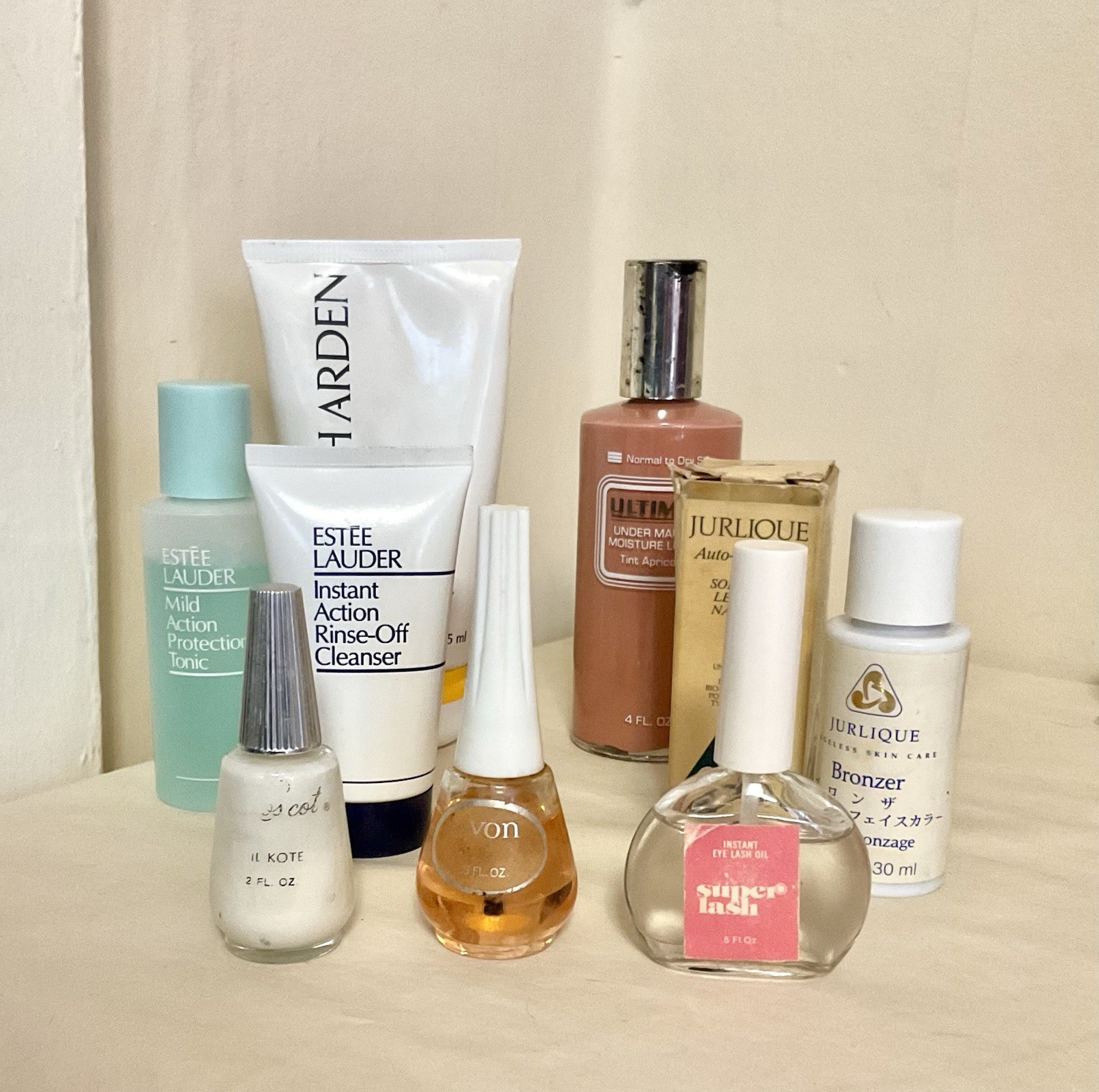 Vintage Lot Of Makeup Bottles Discontinued Elizabeth Arden Estee Lauder Ultima 2
