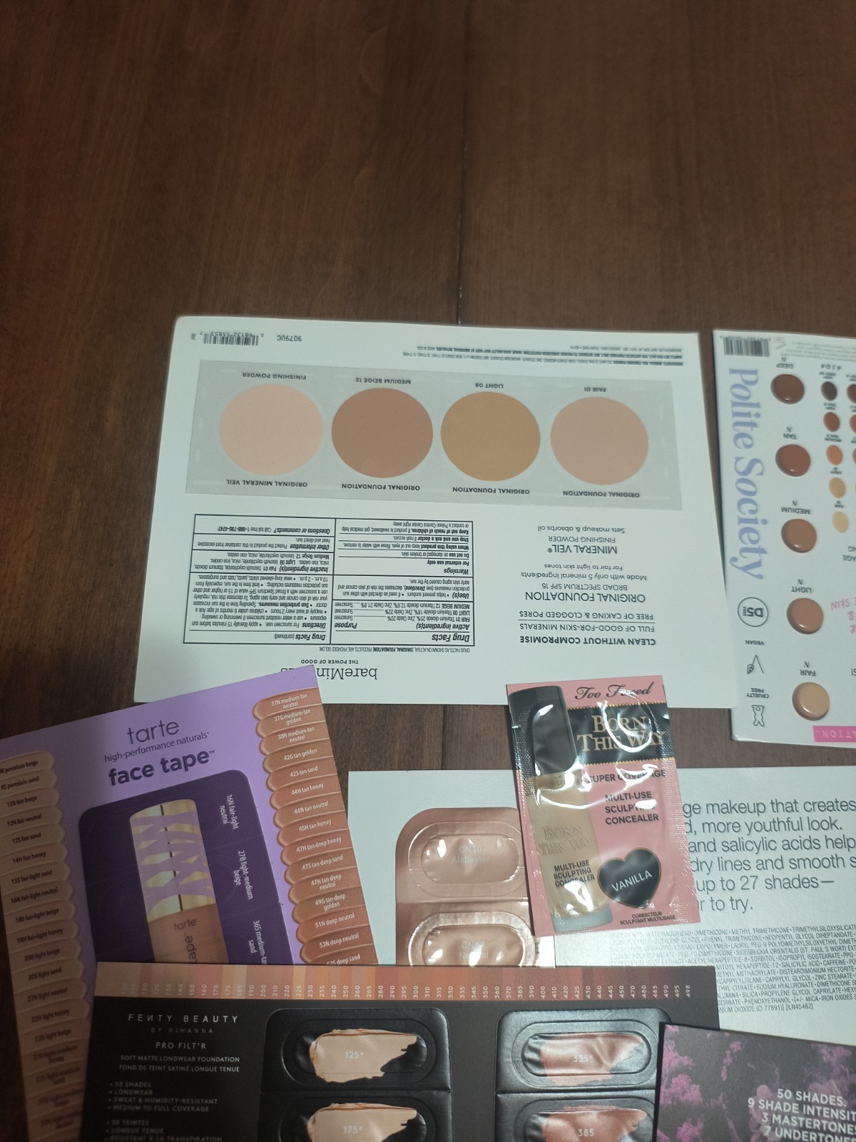 Lot of 17 Random Mix Brands Foundation/Concealer Samples