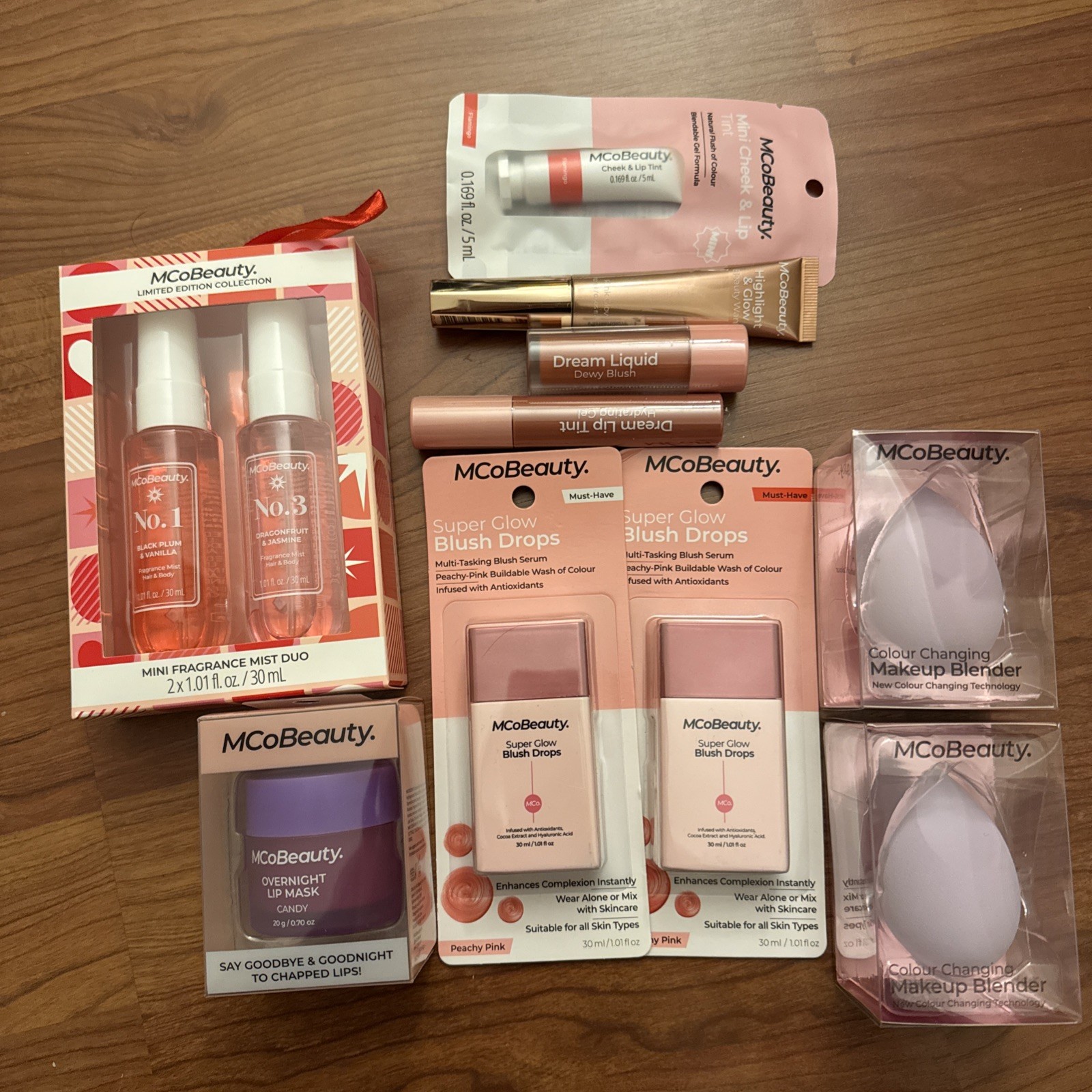 MCO Beauty bundle- 10 Pieces Makeup, Lip, Body Spray