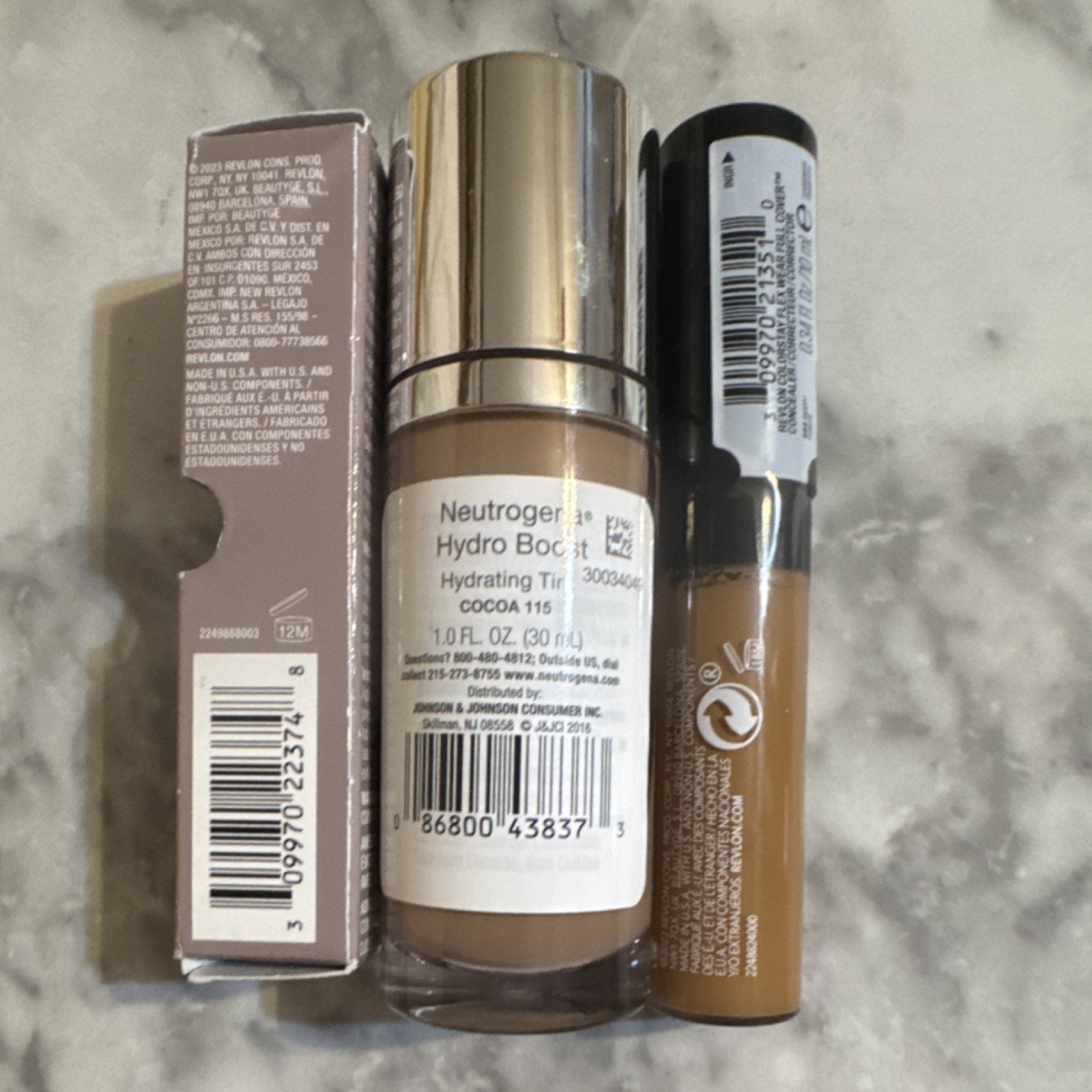 Revlon & Neutrogena Makeup Lot Hydrating Gel Blush, Tint, Concealer