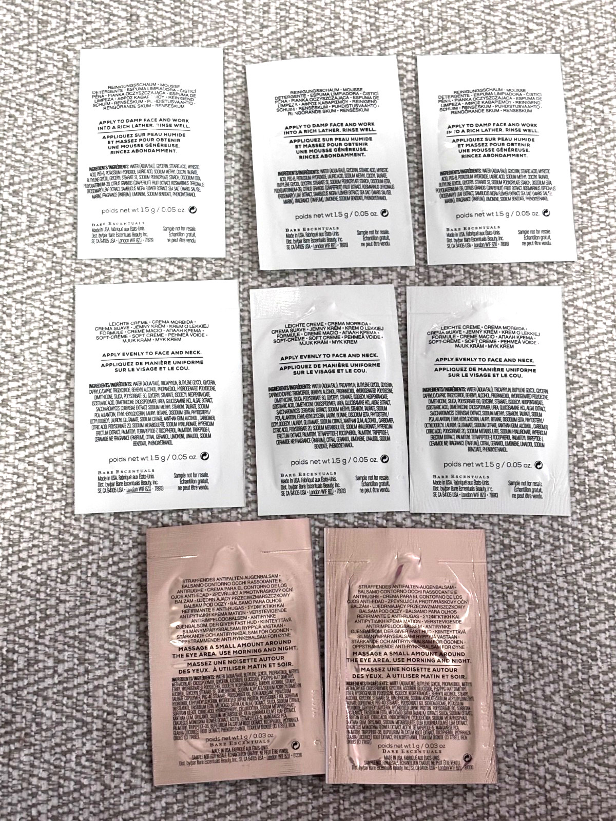 bareminerals Sample size Travel Bare Haven Pure Plush Brilliant Future sealed