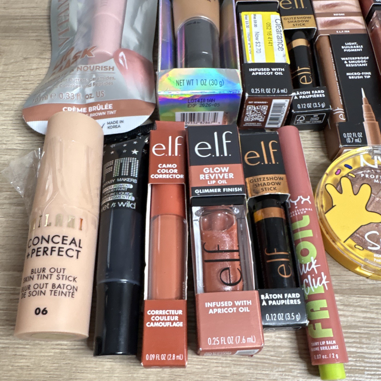Mixed Makeup Lot Bulk Wholesale e.l.f. Camo CC, L’Oréal & More | 34 Pieces