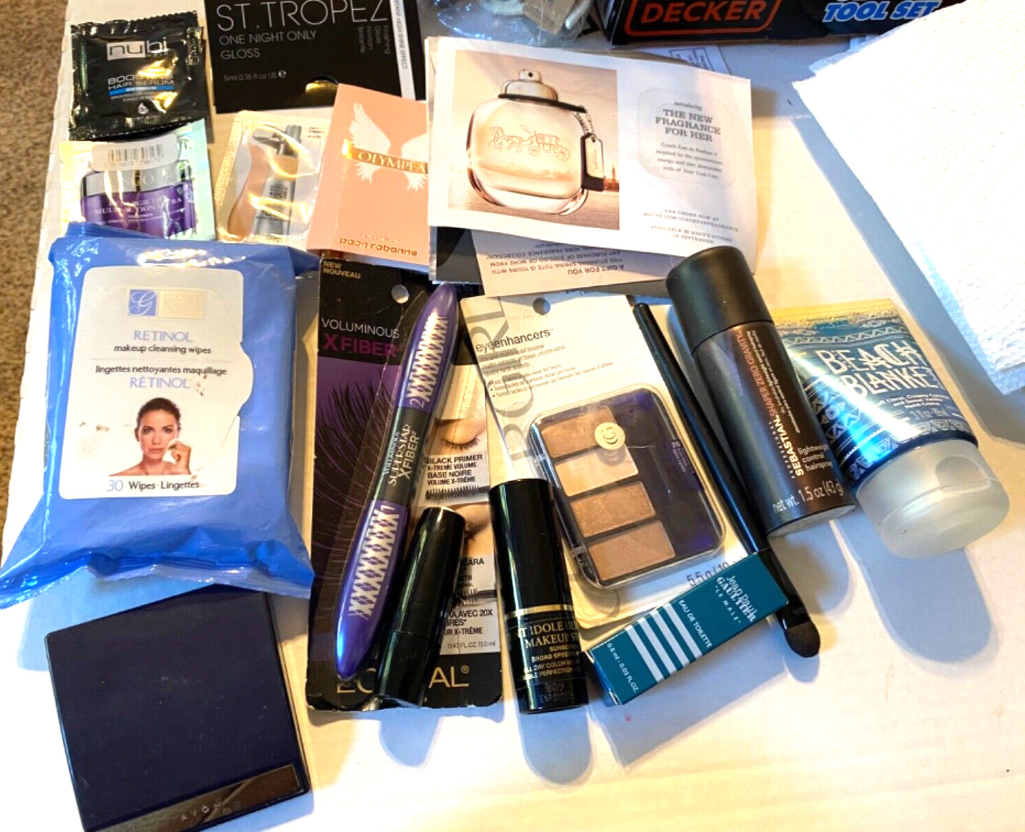 Huge Lot of New Makeup Eye Shadow Mascara Hair Spray Perfume Samples 002-049