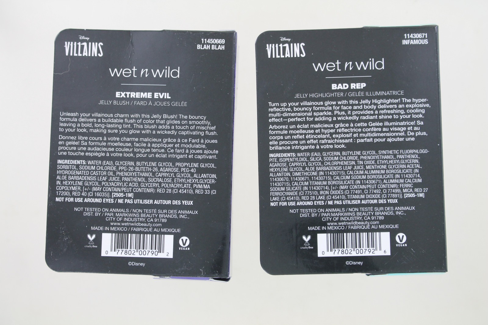 New Wet N Wild Disney Villains Lot – Ursula – Bag, 2 Blush, Highlighter