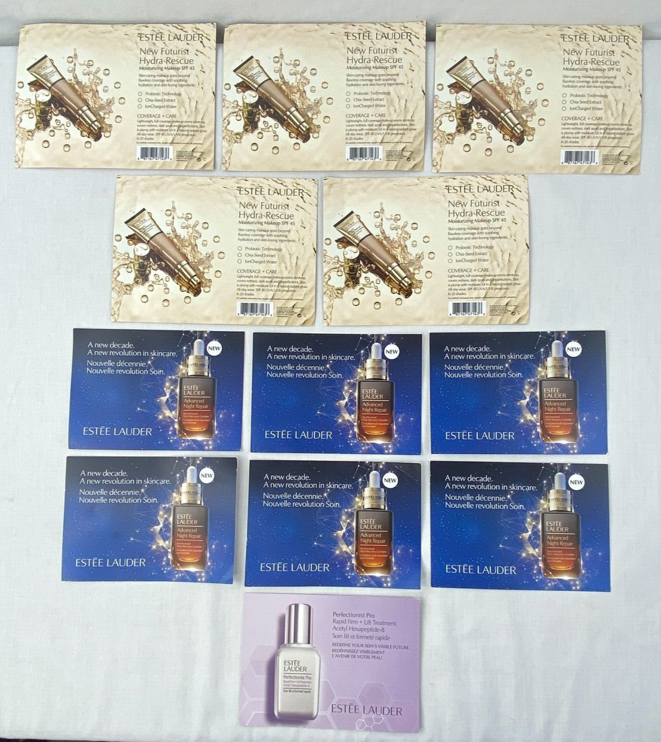 Estee Lauder Hydra Rescue Advanced Night Repair Perfectionist Pro Sample LOT B64