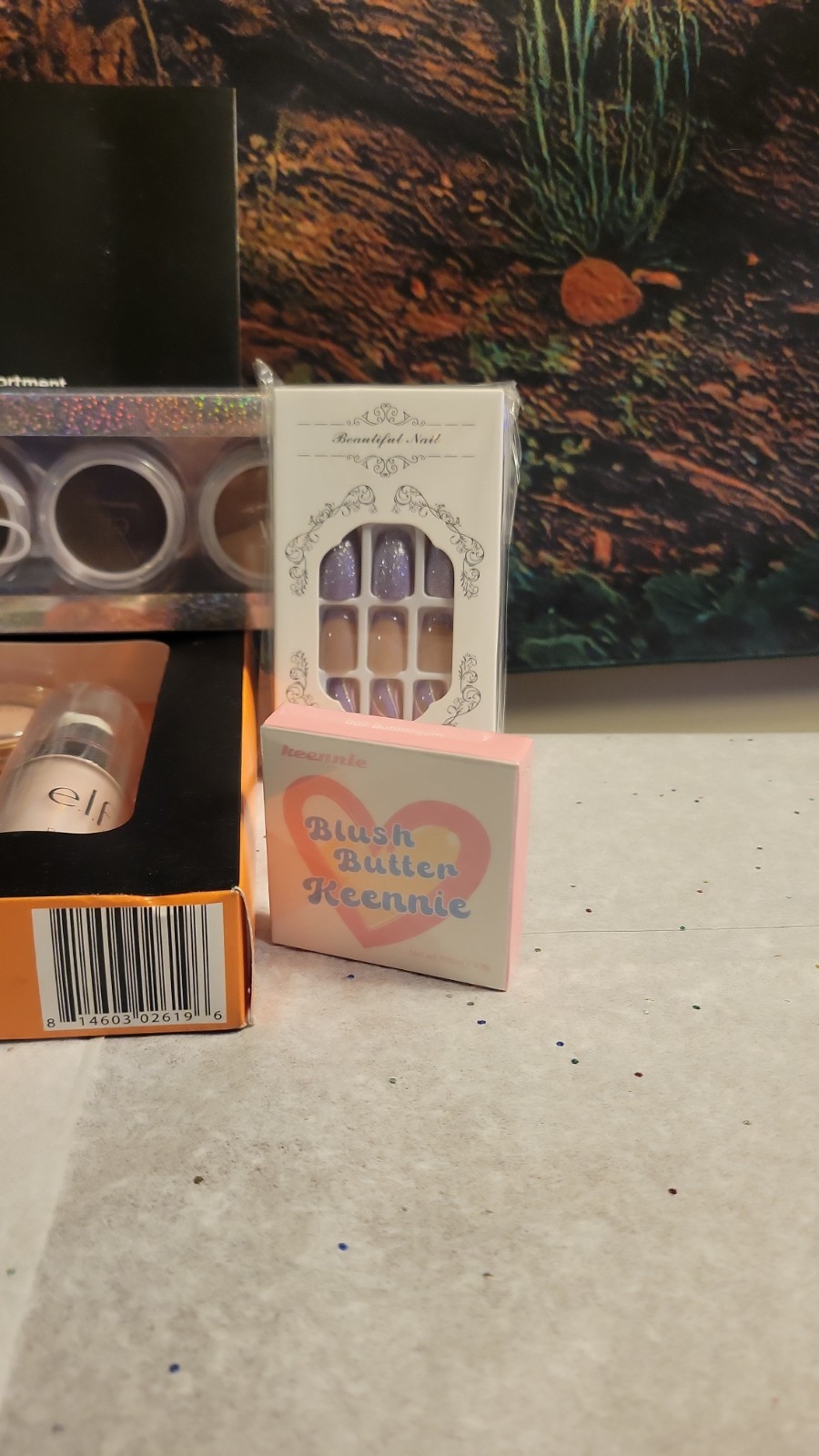 elf Milani Keennie Feisidelin Full Size Makeup Lot Eyeshadow Blush Nail Set
