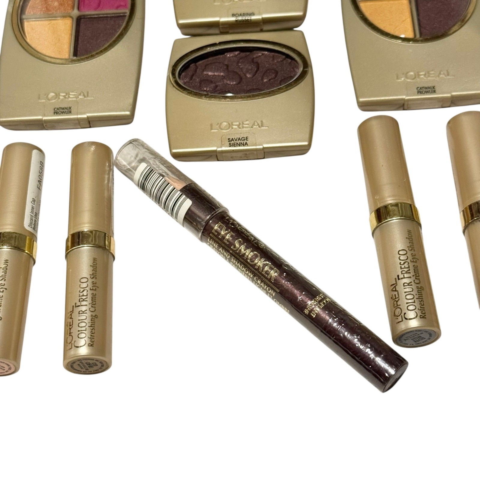 NEW Vintage L’Oreal Eye Makeup Bundle Of 13 – Palettes, Creme Shadows & Crayon