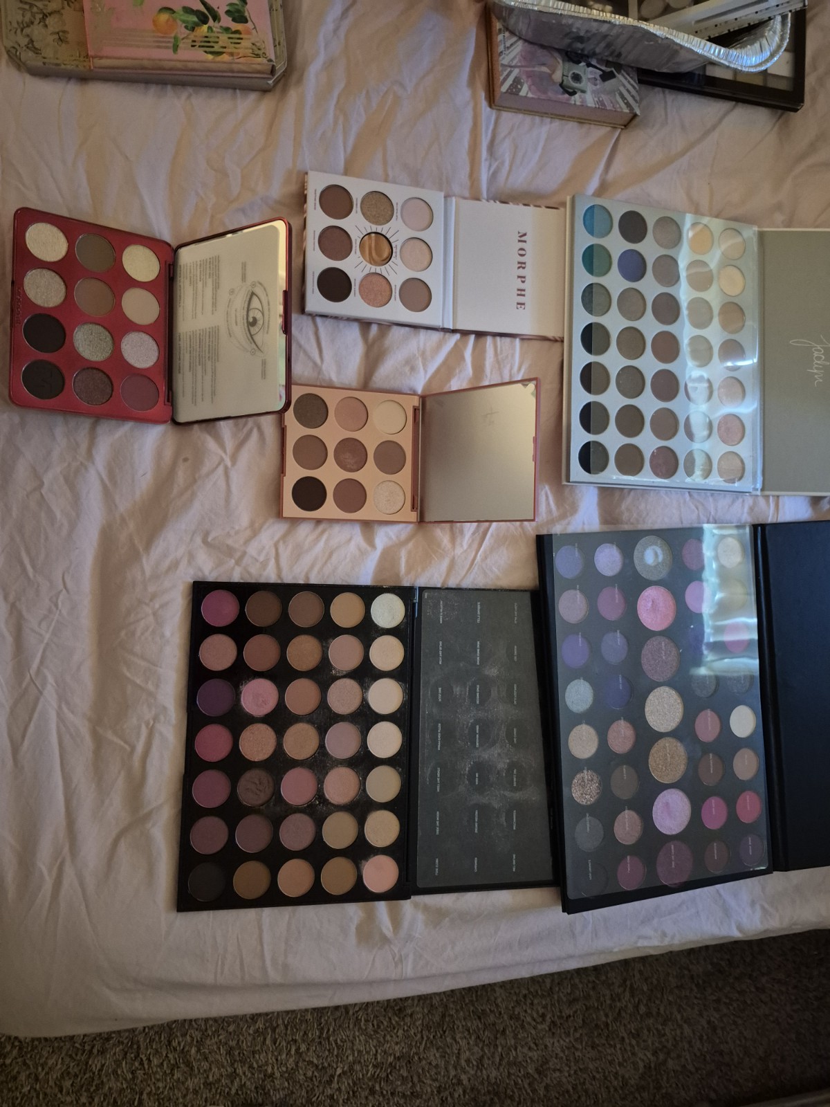 Assorted Full Size Makeup Palette Lot,Morphe,Jaclyn Hill, Huda,Tarte
