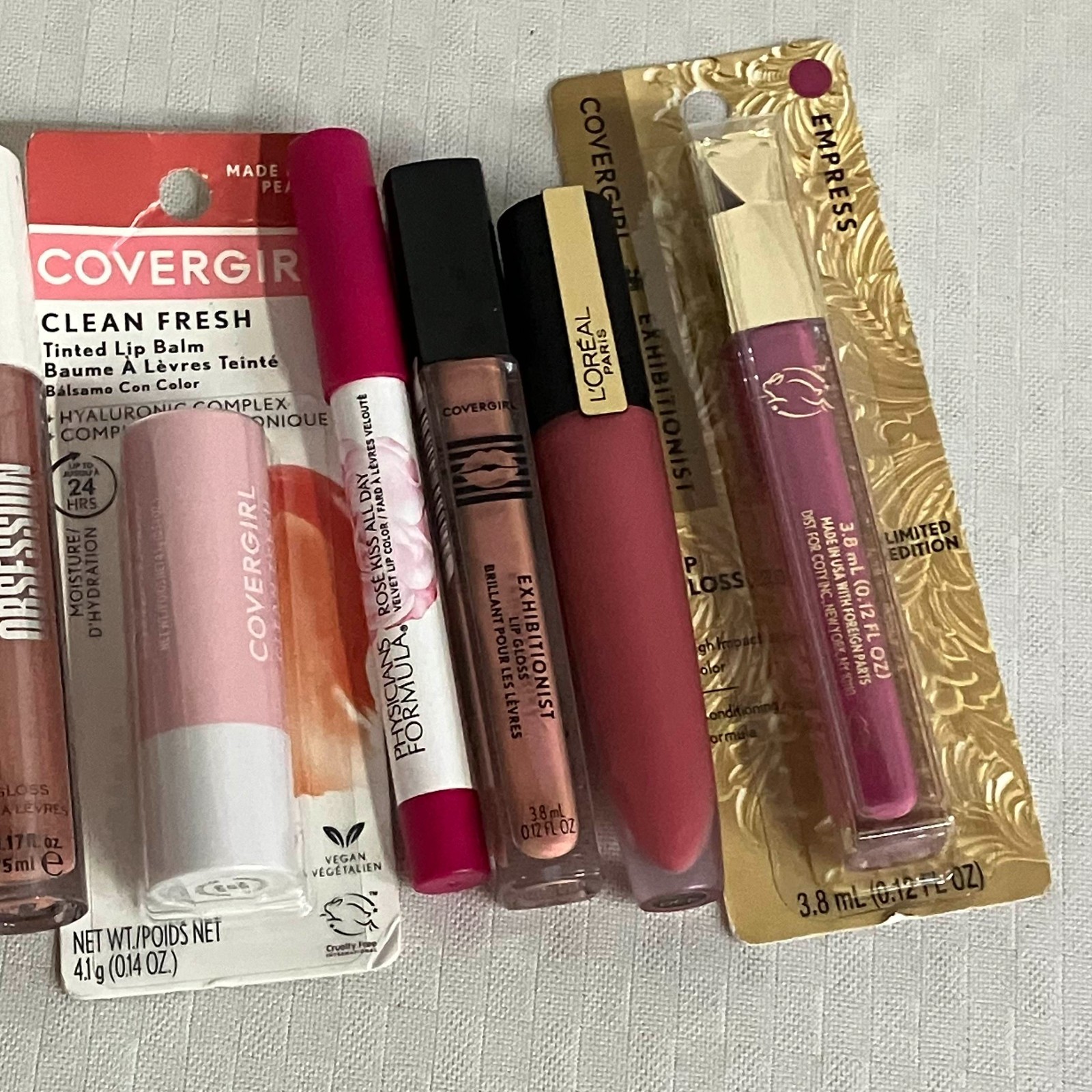 L’Oréal, Maybelline, CoverGirl, Rimmel, Revlon 10-Piece Lip Kit Set New