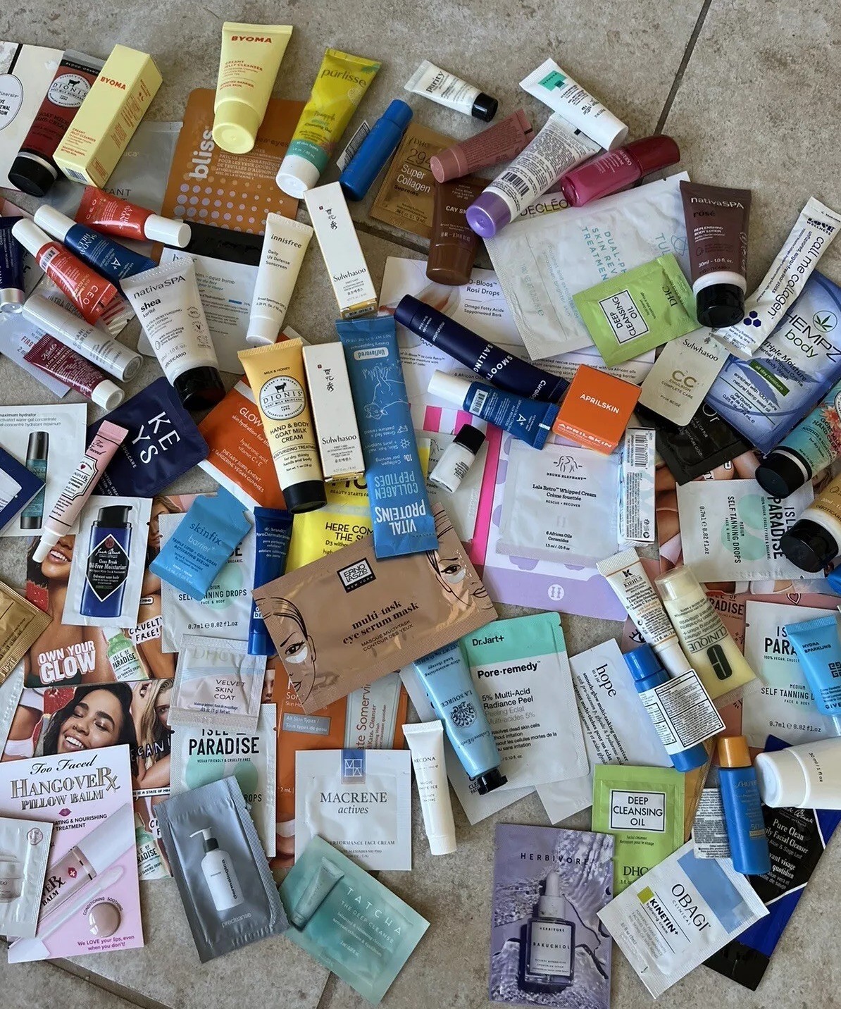 LOT OF 10 HIGH-END SKINCARE SAMPLES TRAVEL-SIZED & PACKETS RANDOM NO REPEATS NEW