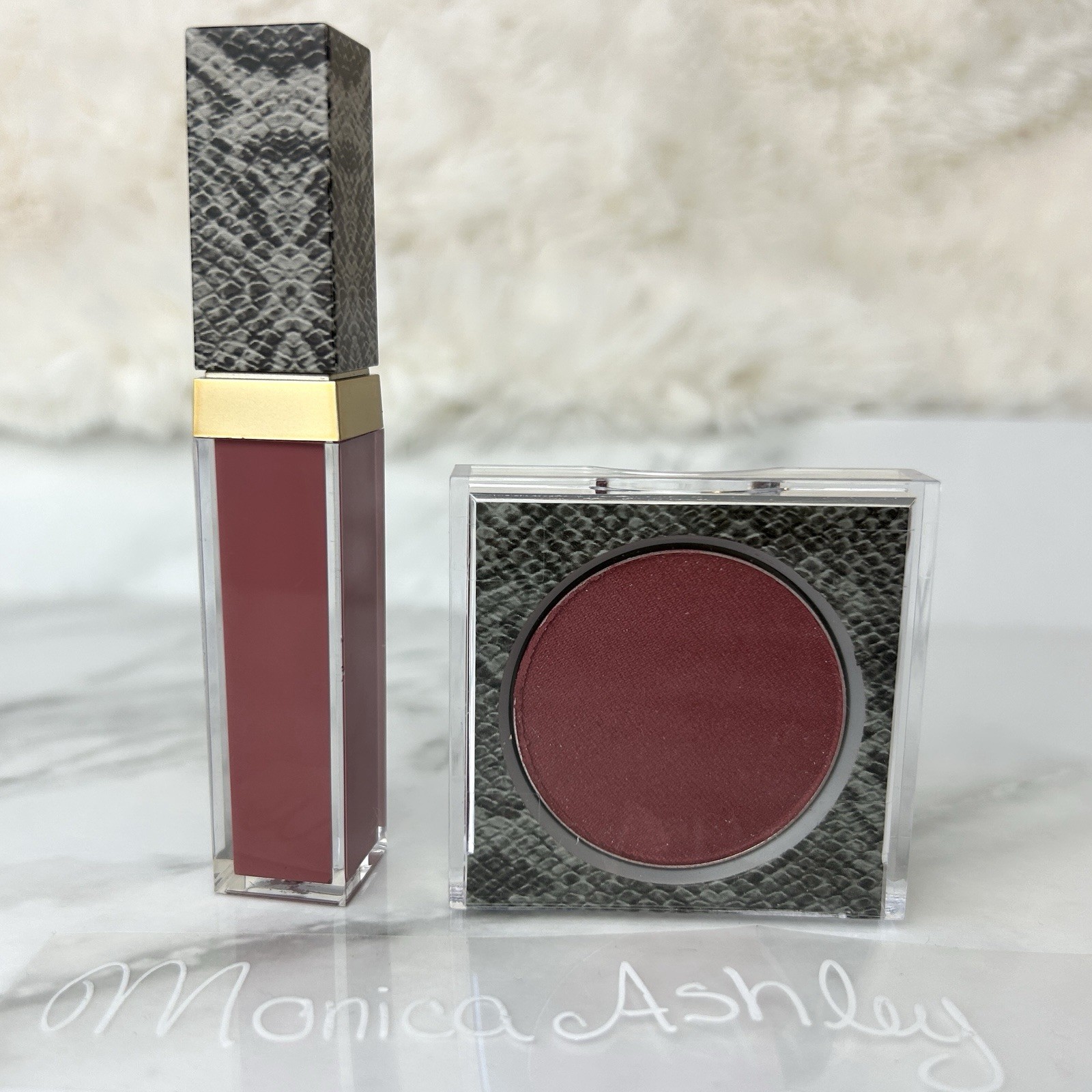 Mally Mauve Lip & Blush Set; Liquid Lip Color + Blush Refill, Rosy New