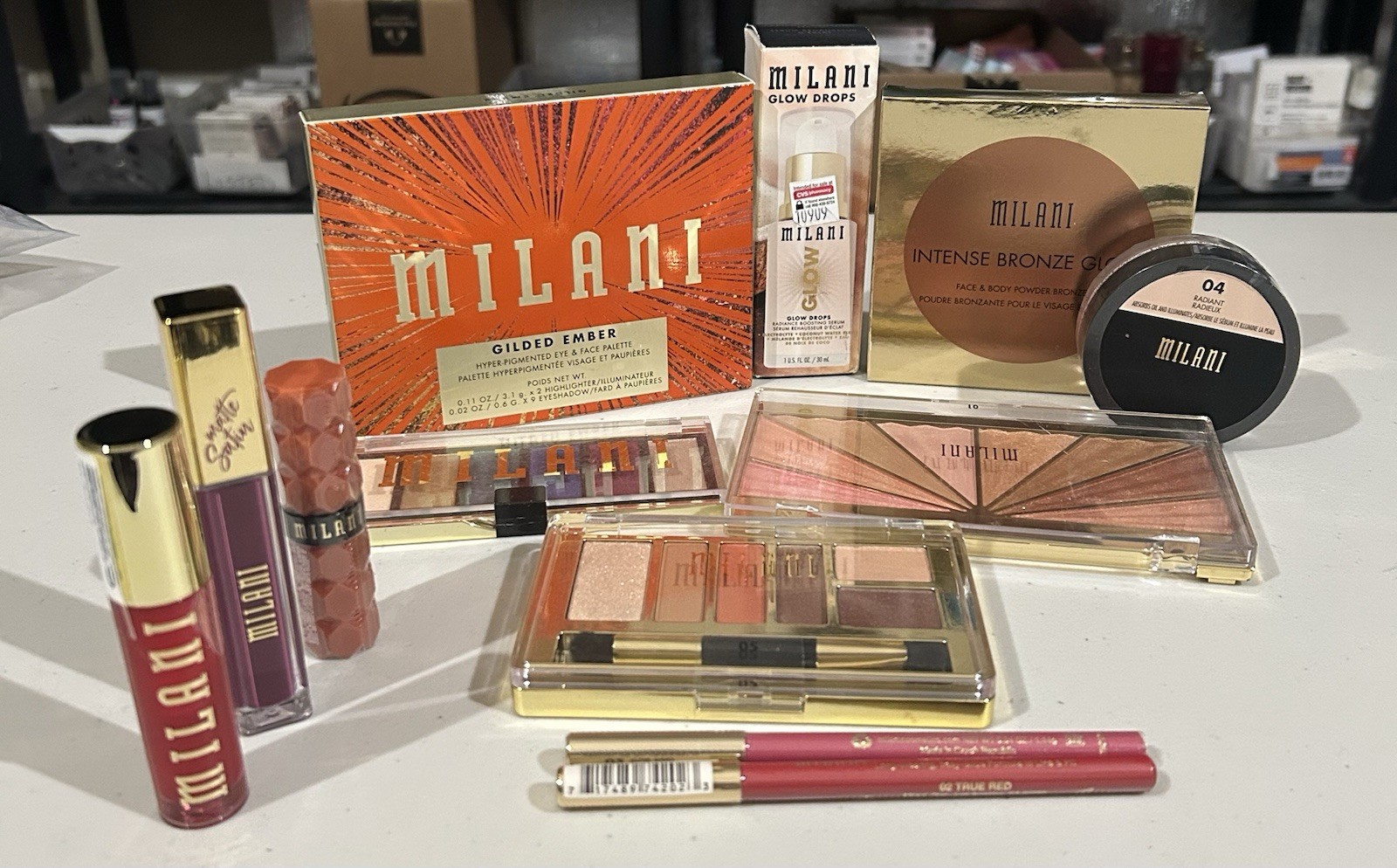 Lot of (12) Assorted Milani Products