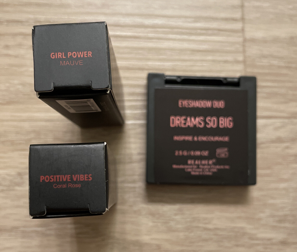 Lot Of 3 RealHer Makeup, 2x Lipsticks And 1x Eyeshadow Duo, NEW