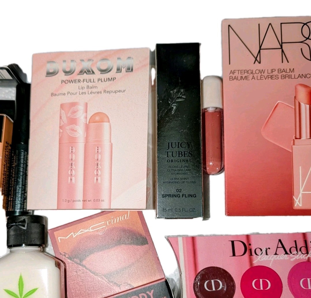 Cosmetics Lot 33 Pcs Bundle Deluxe Mini & Full Sz Makeup NEW Tarte Nars MAC Dior