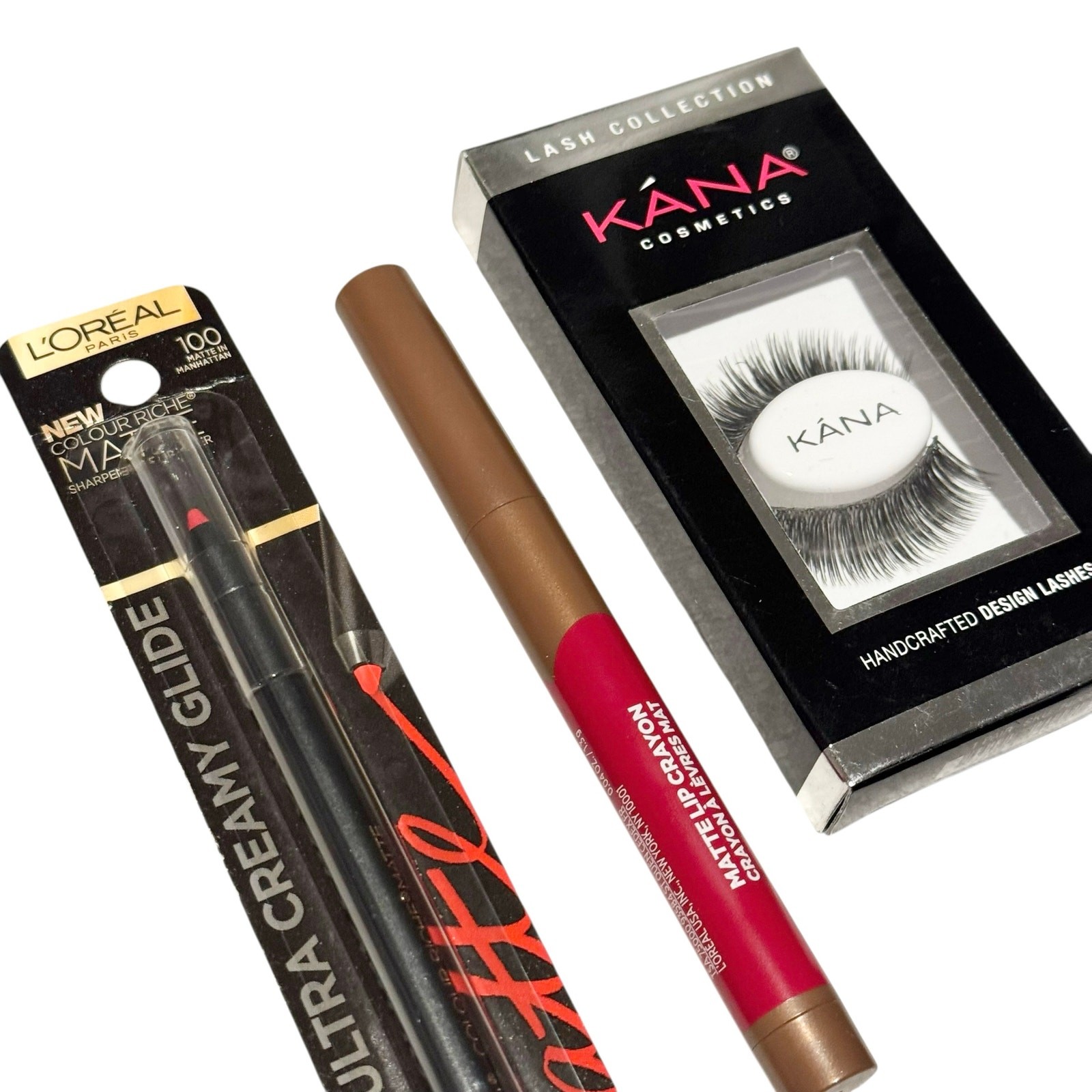 NEW L’Oreal Makeup Lot Of 4 – Infallible Magic Pigment, Lip Liner/Crayon, Lashes