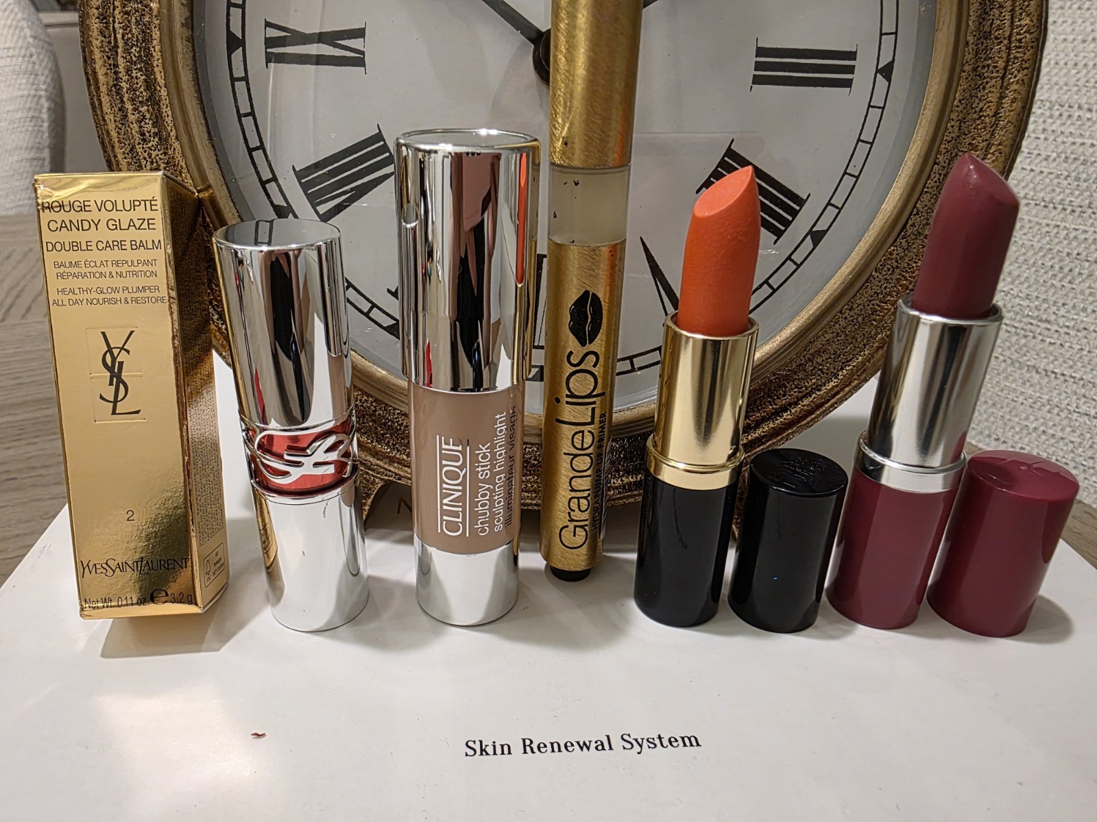 Beauty Hight Class Lot 5 Clarins, Lancôme, Grande Lips And YSL Lipstick