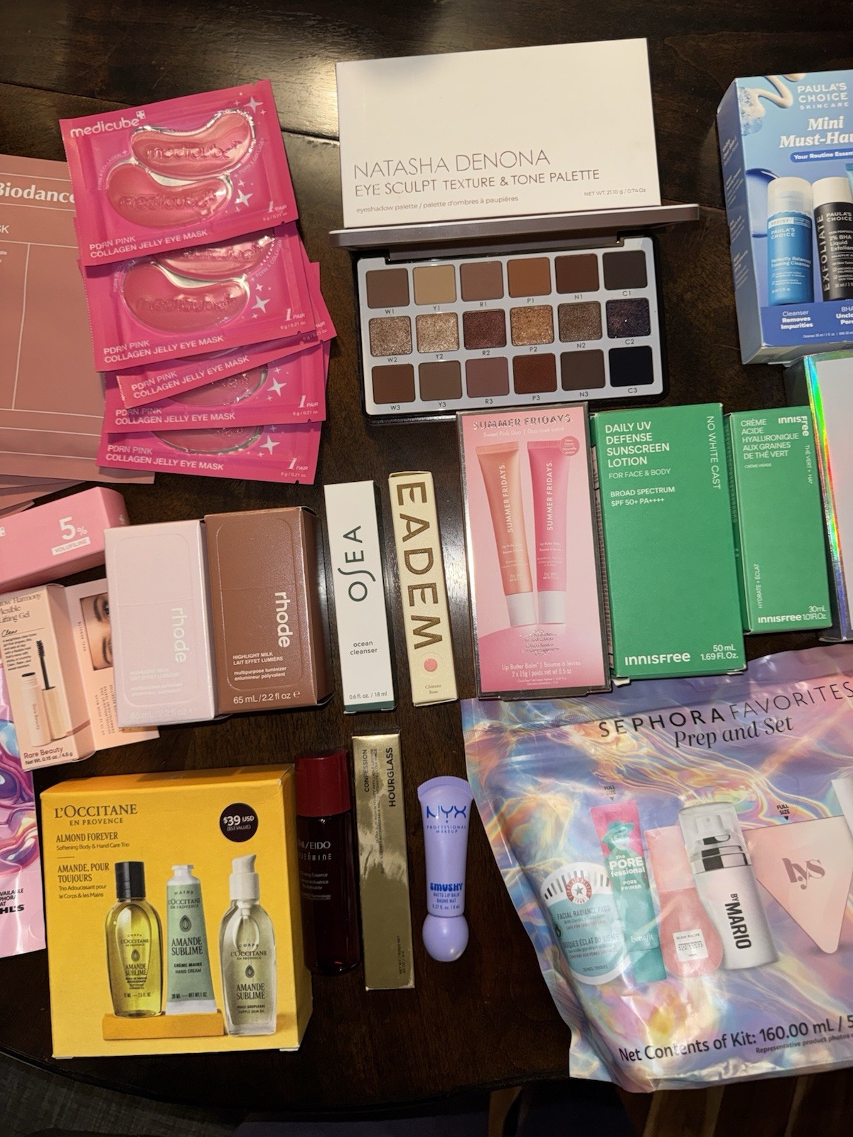 Huge Makeup & Skincare Bundle RHODE Natasha Palette Sephora Favorites Luxury Lot