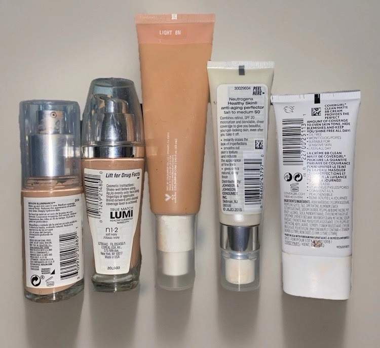 5pc Clean Complexion Foundation Lot (Fair/Med Skin) SPF, Squalene Retinol & More