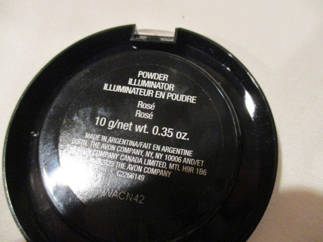 AVON Glimmer Powder Illuminator in ROSE` And Supershock Volumizing Mascara-BLACK