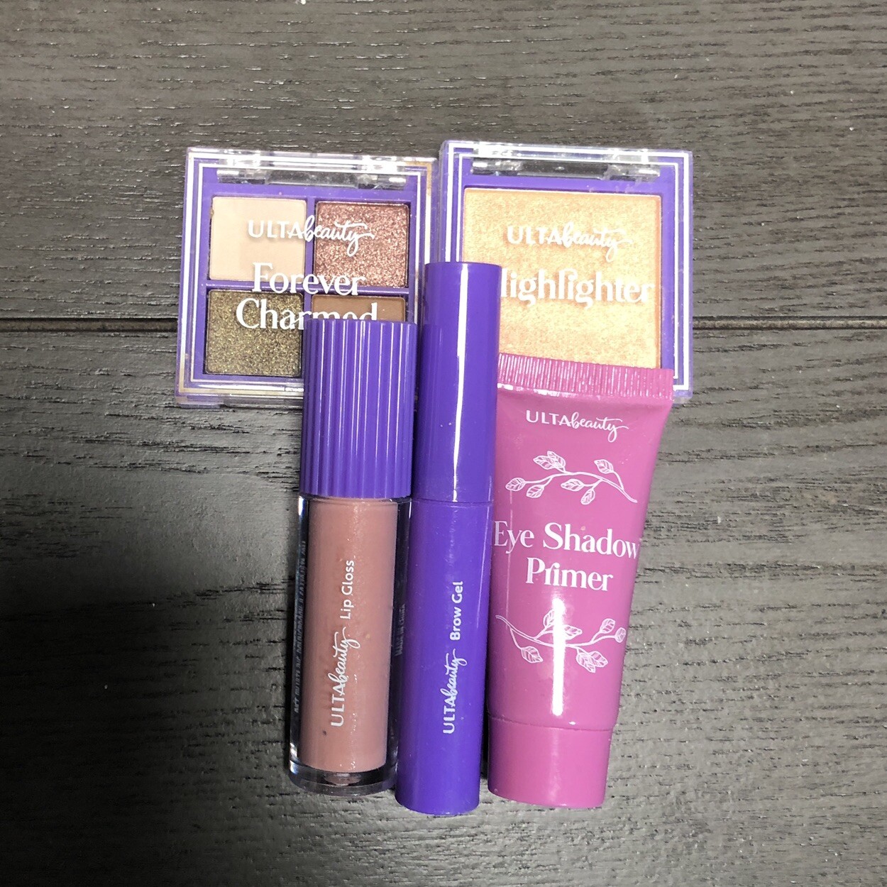 Ulta Beauty Lot of 5 Small Mascara, Lip Balm, Highlighter, Brow Gel Makeup