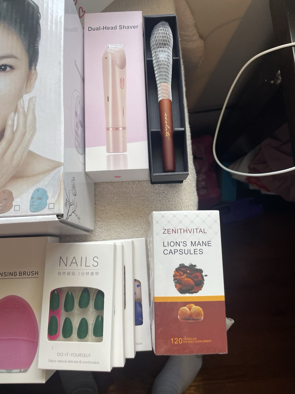 Korean 7 Color LED Skincare Face Rechargeable Face Mask & Neck Device & More