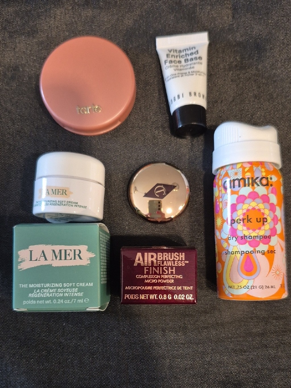 Beauty Bundle With La Mer Moisturizing Cream, Tarte, Amika, Bobbi Brown 5 Total