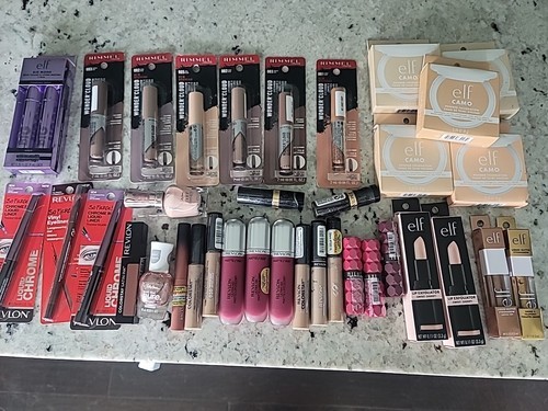 Makeup Lot Of E.L.F Camo Powder Rimmel Eye Shadow Lipstick Liner