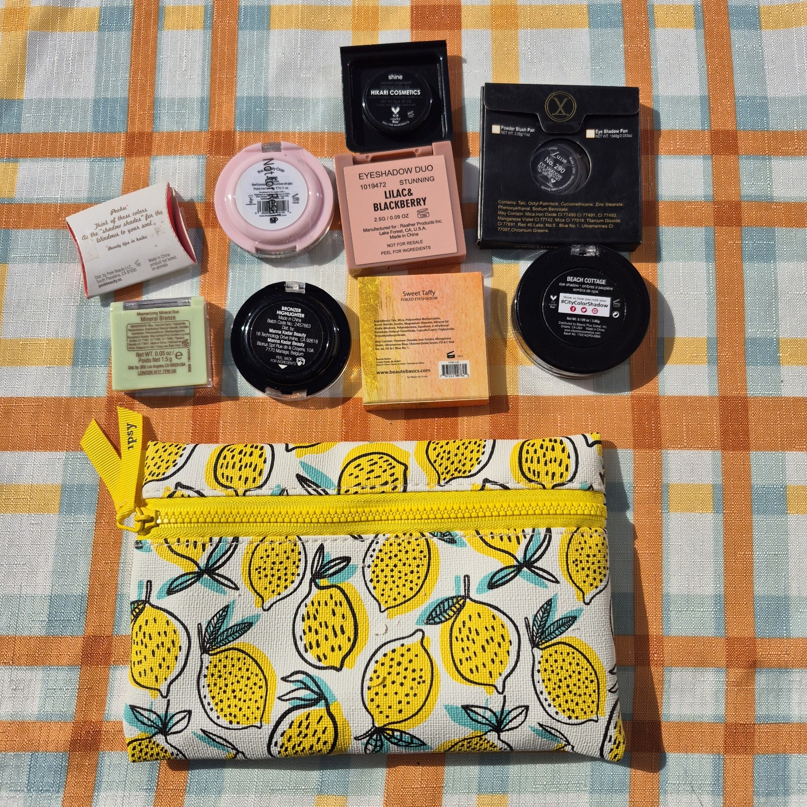 Ipsy Makeup Lot 10 Pieces Eyeshadow Bronzer Etc
