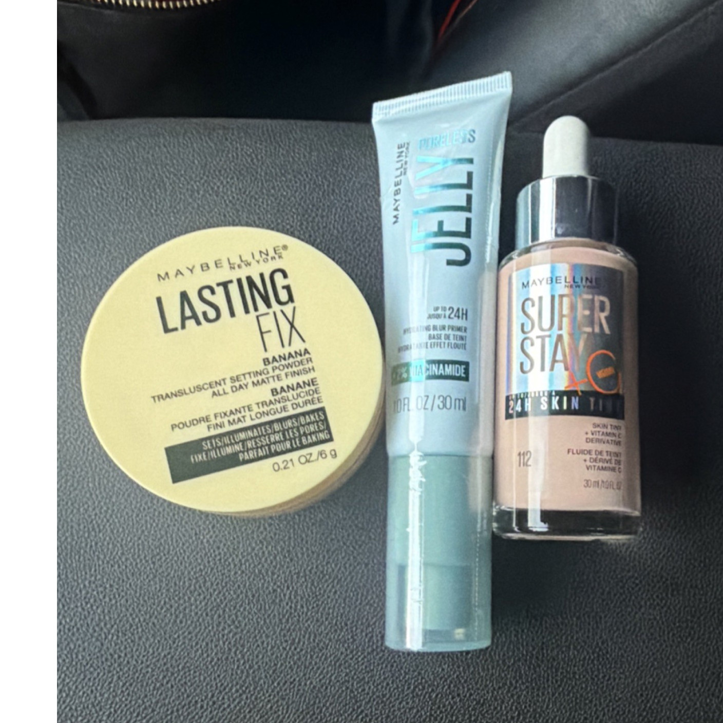 Maybelline New York Mixed Lot: Lasting Fix, Jelly Primer, Super Stay 24H Skin T…