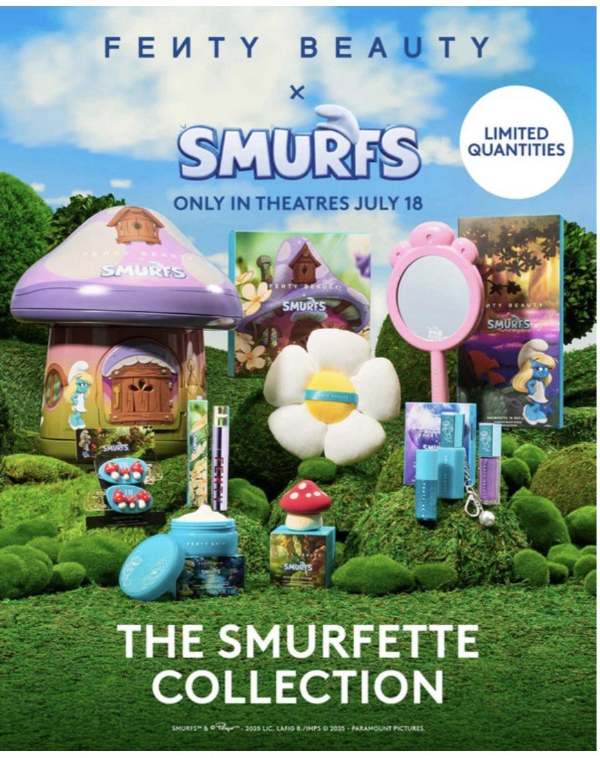 FENTY BEAUTY SMURFETTE-INSPIRED COLLECTION TIN Smurf tin. Last one available!