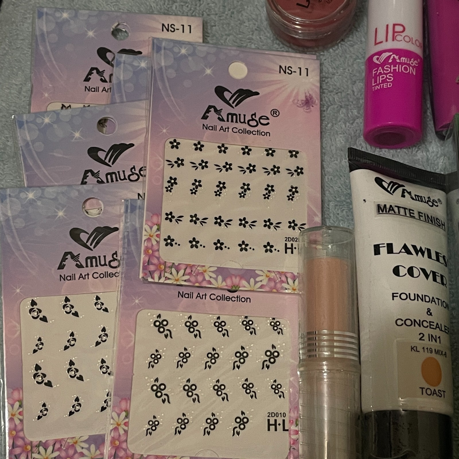 75 Pc New Makeup Lot Lip Gloss Lipstick Nail Art Cosmetics Bundle Resale Bulk
