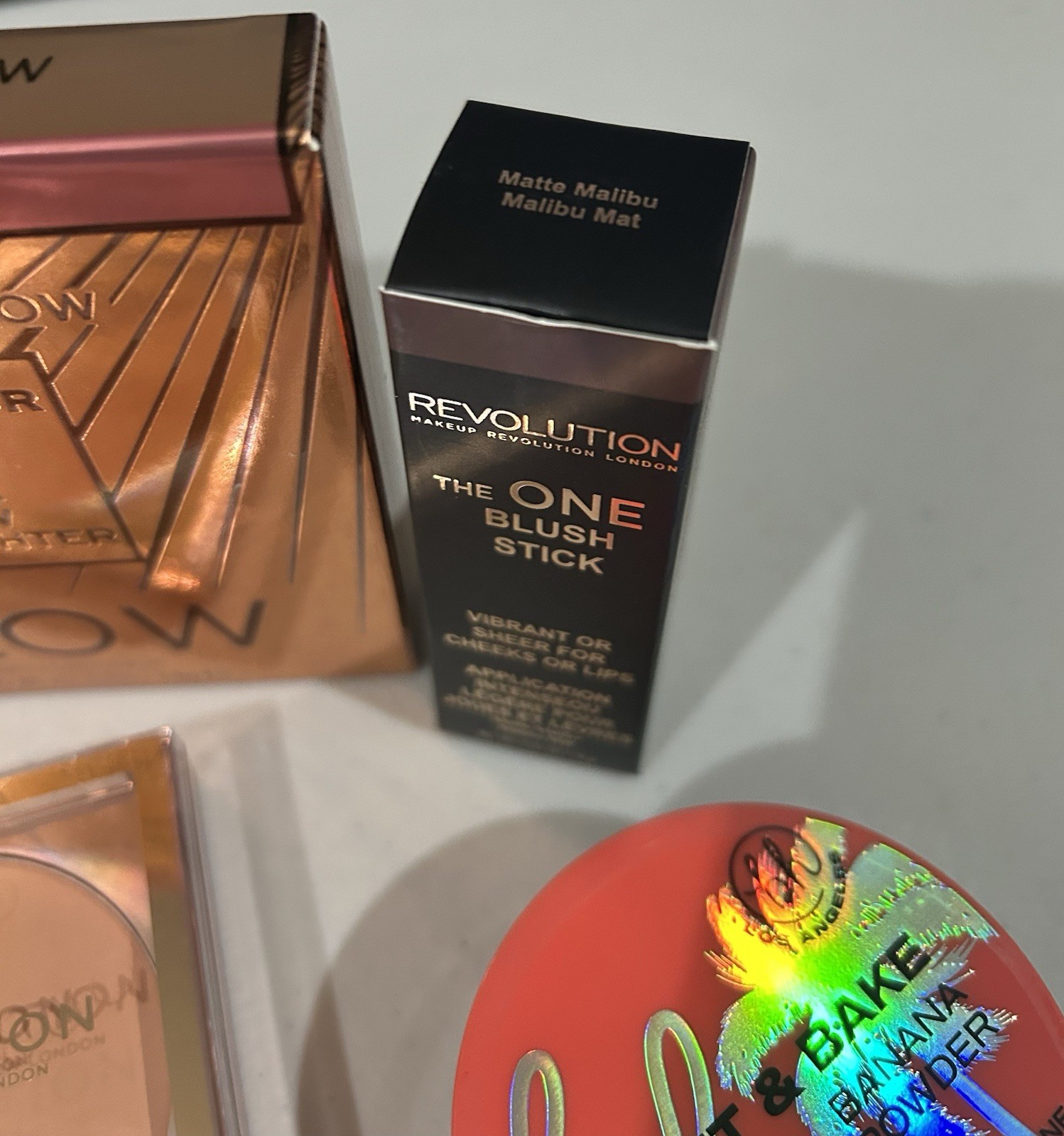 Lot of (25) Assorted Revolution, Makeup Obsession and bh Products