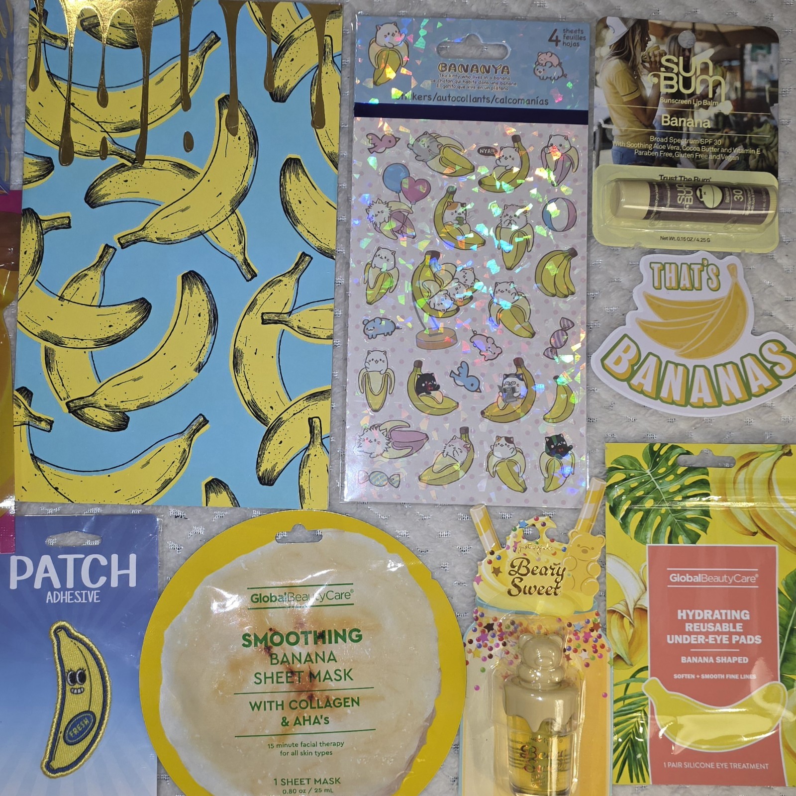 Banana 🍌 Lovers Gifts HUGE NEW LOT 12 Pcs Revolution Beauty Baking Powder Patch