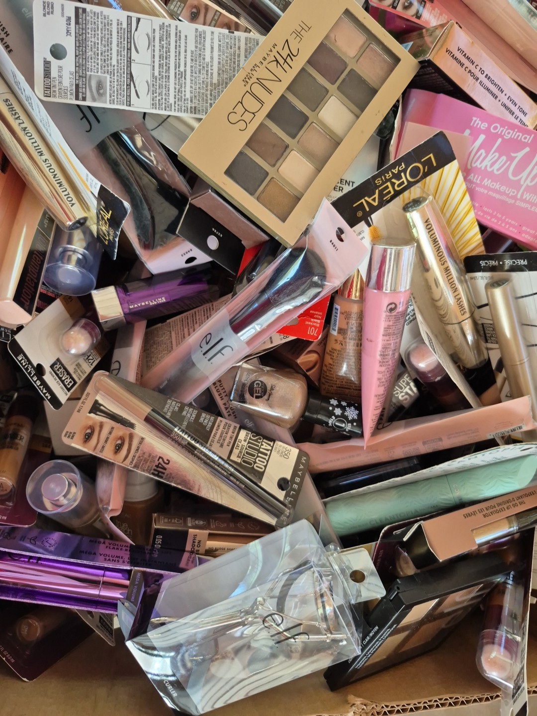 7 Pcs Mixed Makeup, Skin Care & Accessories CoverGirl, Maybelline, L’Oreal, More