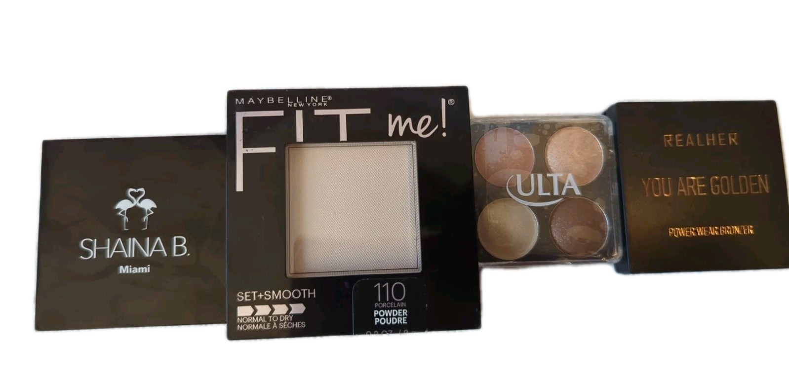 Makeup Lot of 4 Face Powder Powder, Bronzer, Eyeshadows