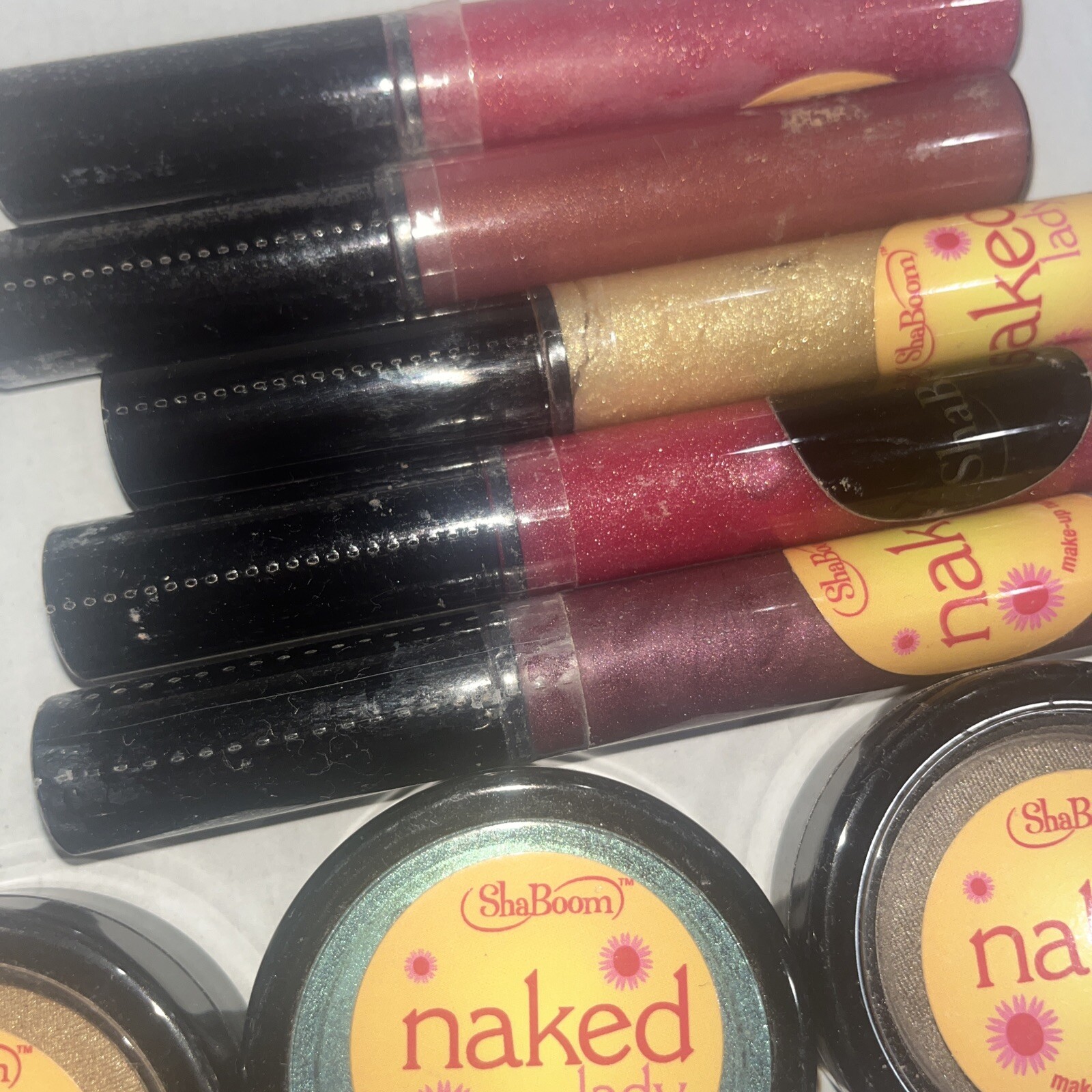 Naked lady shaboom makeup lot huge loose mineral powder lip gloss eye dust