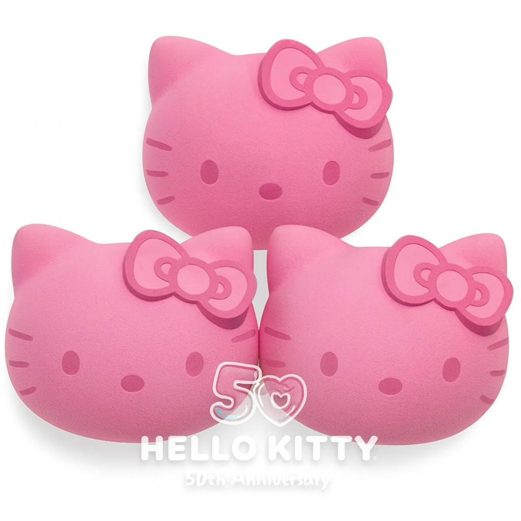 🎀 Wet n Wild Hello Kitty 50th Anniversary 3 Sponge Bundle FREE SHIPPING