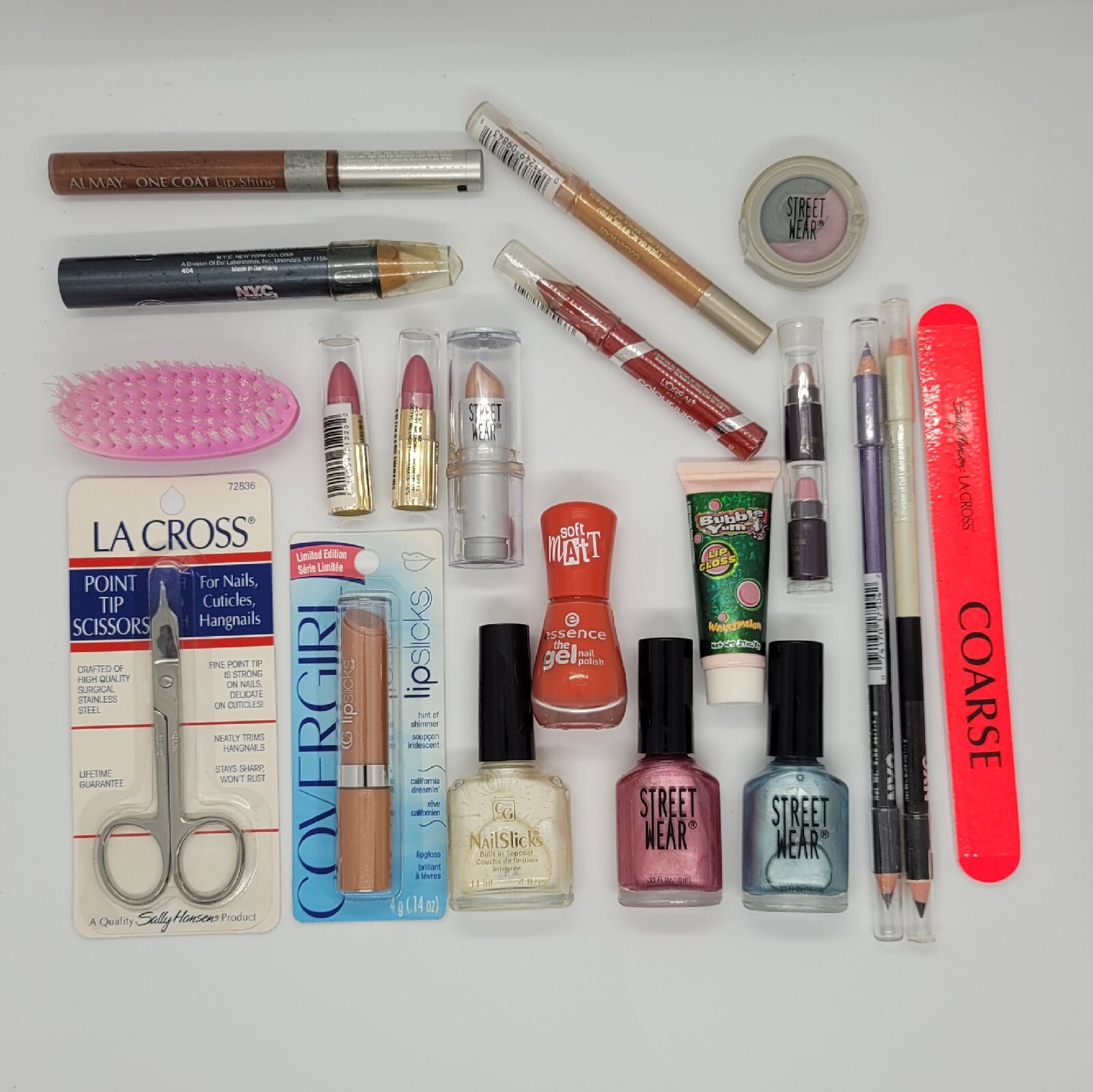 Mixed Beauty Lot 20 Items L’Oreal Revlon CoverGirl Sally Hansen NYC Essense NEW