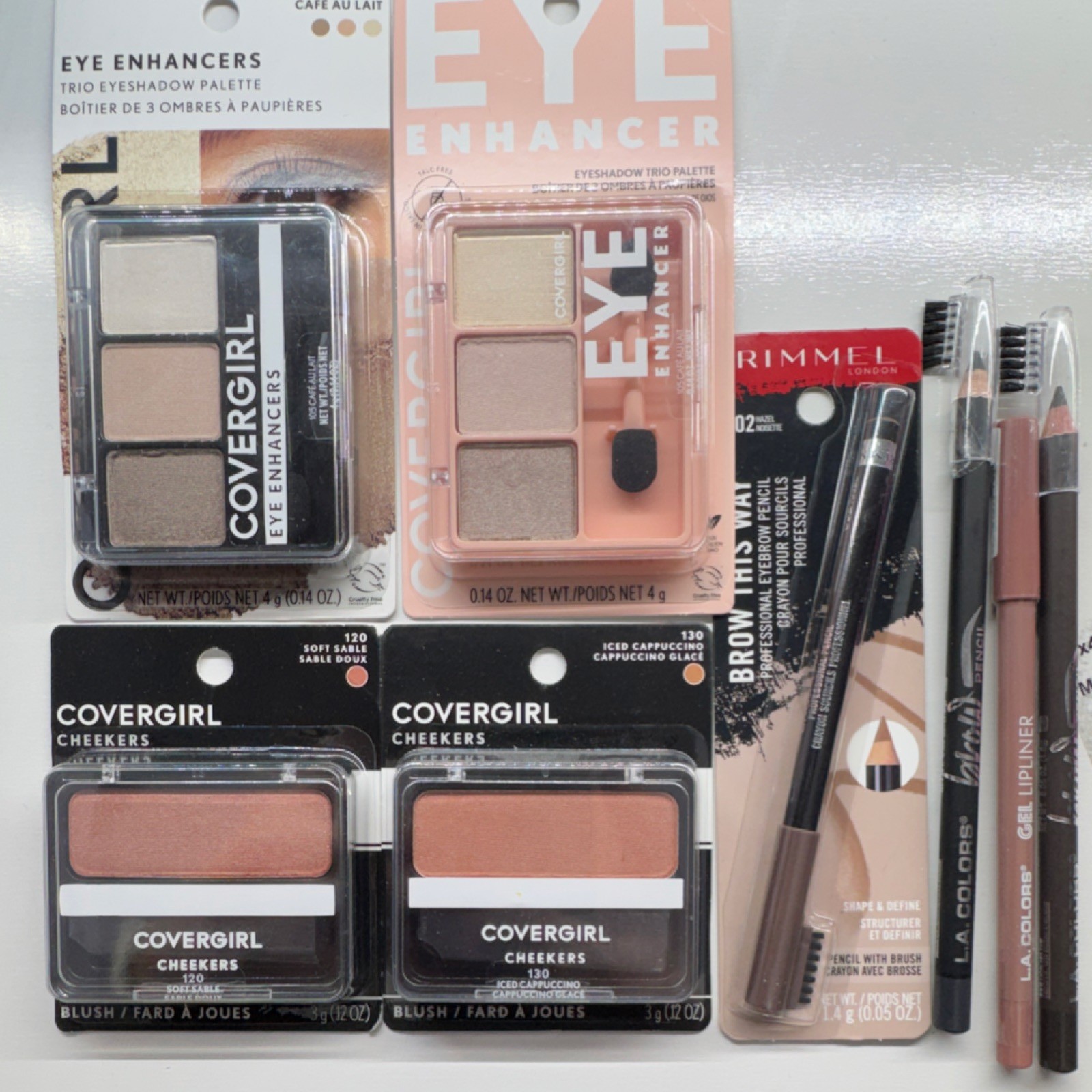 COVERGIRL, Rimmel, LA Colors Eye Enhancers, Cheekers, Brow This Way Makeup Lot