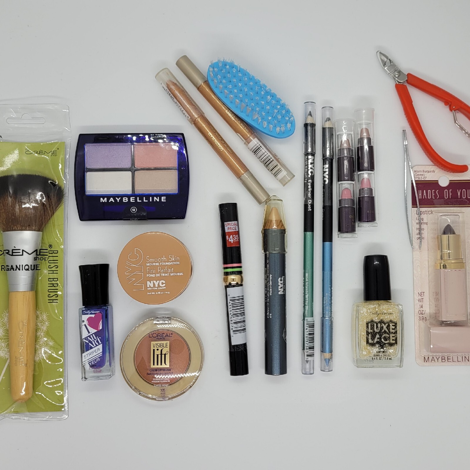 Mixed Beauty Lot 20 Items L’Oreal Maybelline Sally Hansen NYC Creme Shop NEW