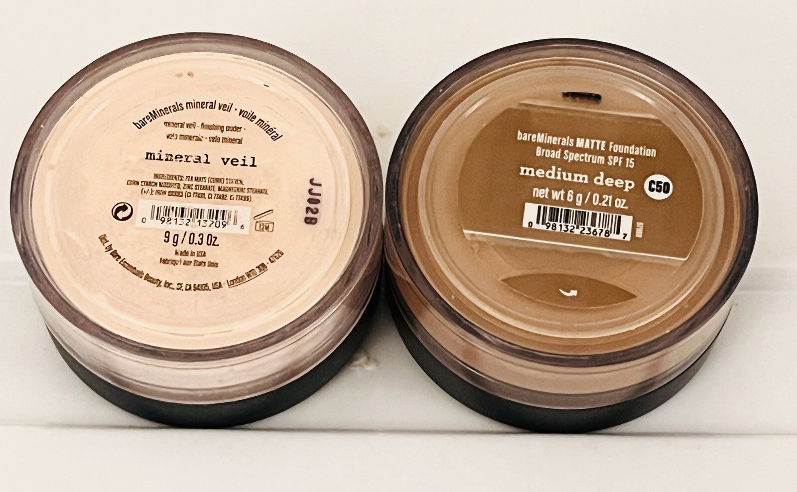 NWOB bareMinerals Lot Of 5: (2)Mineral Veil(2)Blush (1)Matte Foundation-med.deep