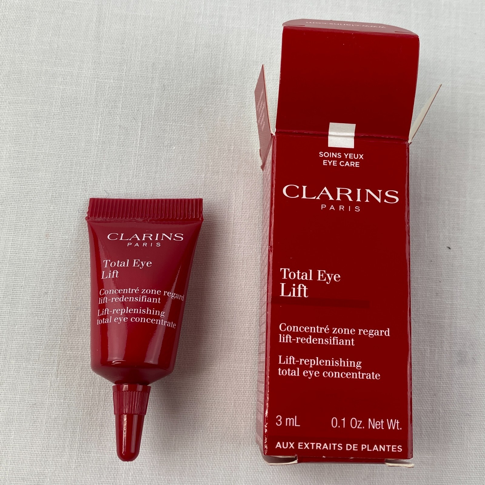 Clarins Beauty Makeup Sample LOT Bundle 13 Nutri-Lumiere Energy Eye Cleanser B64