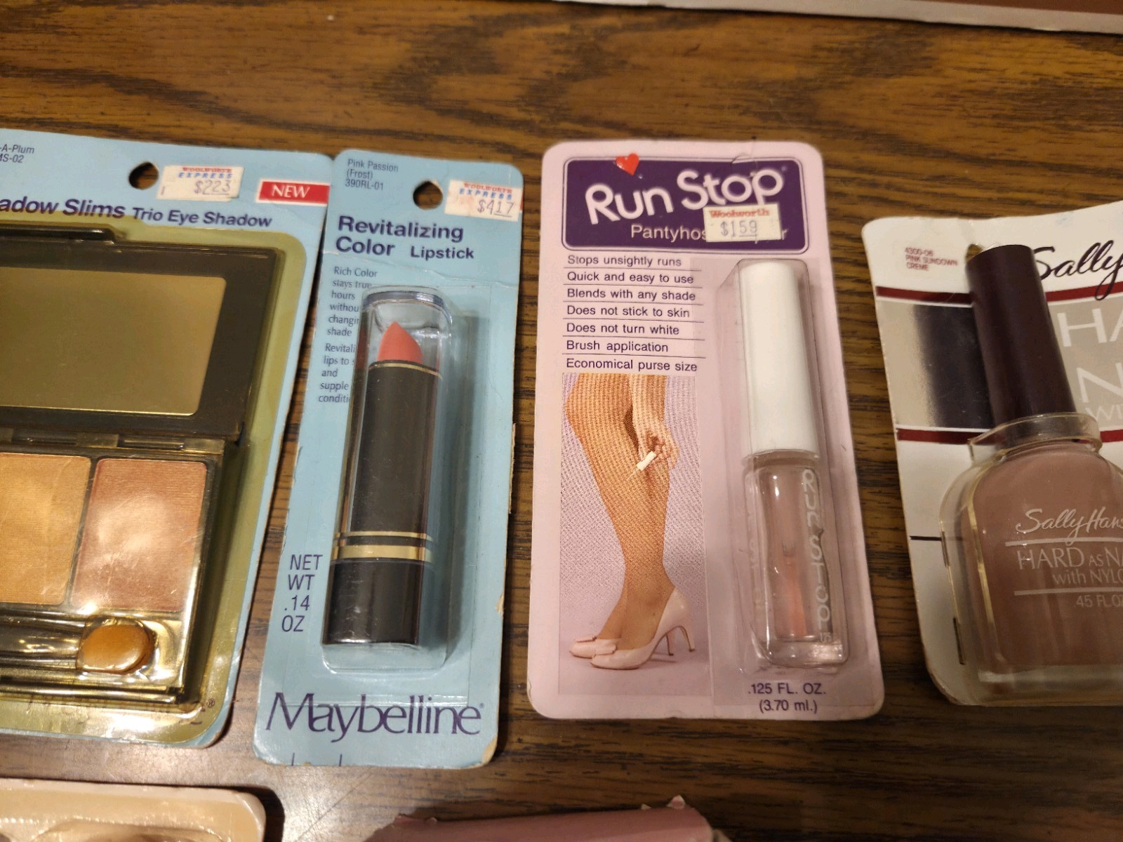 Vintage Makeup Mirror Lip Stick Nail Polish Brush Lot of 7 New Sealed Rare Items