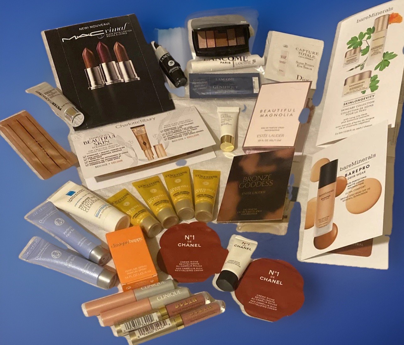 LUXURY Brands BUNDLE 29Pc Mixed DELUXE TRAVEL & SAMPLE Sz Skincare Makeup Lot🫦