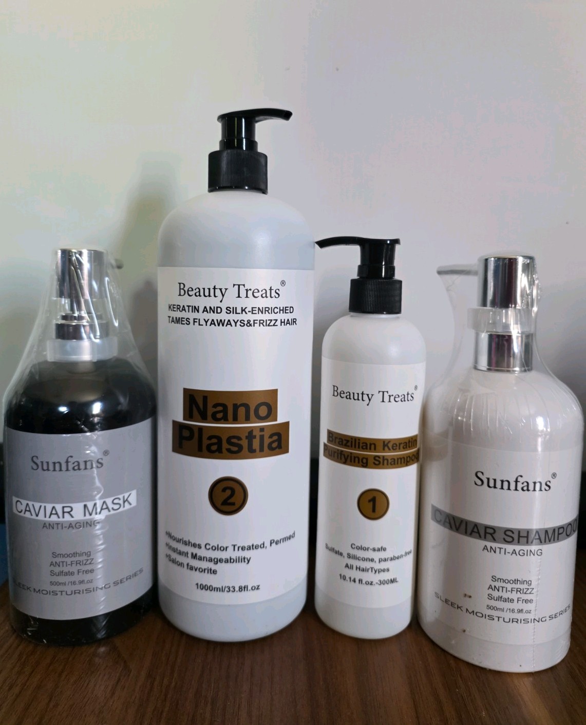 Cirugia Capilar Brasilera Beauty , Keratin Shampoo, Nano Plastia, Caviar Mask