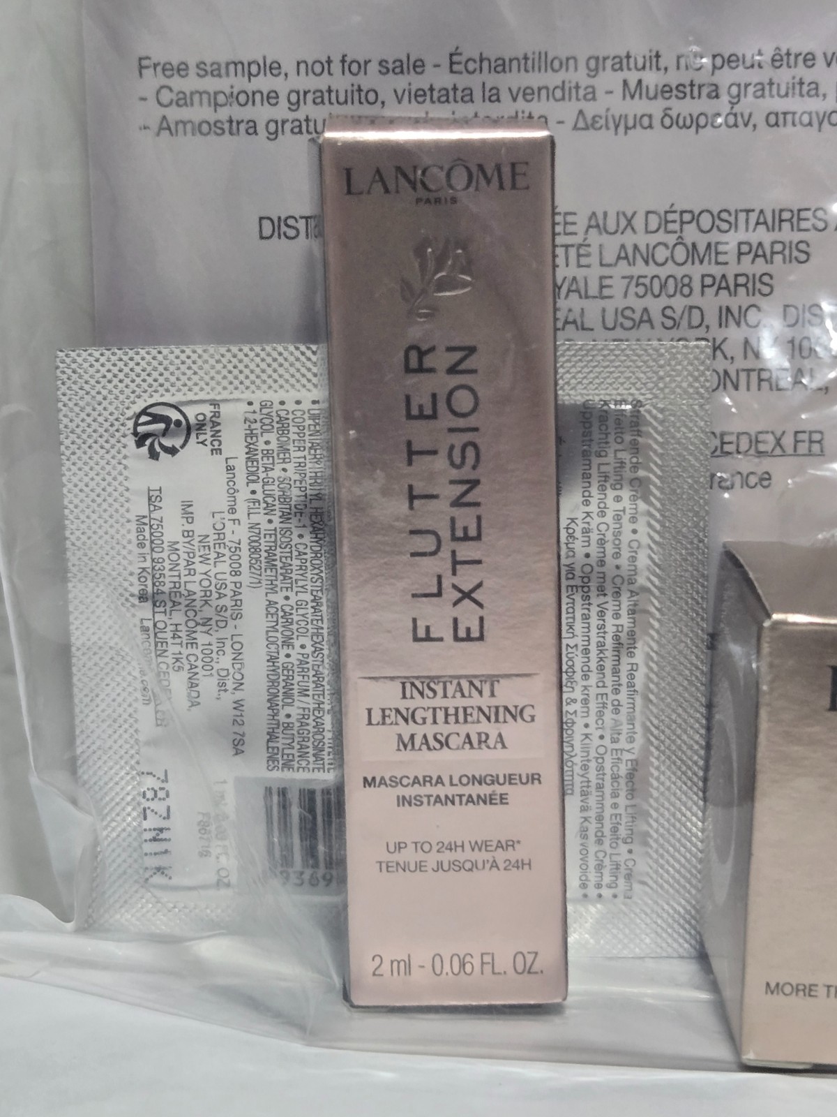 New Sealed Lancome Sample Bundle Absolue Cream Teint Idole Mascara