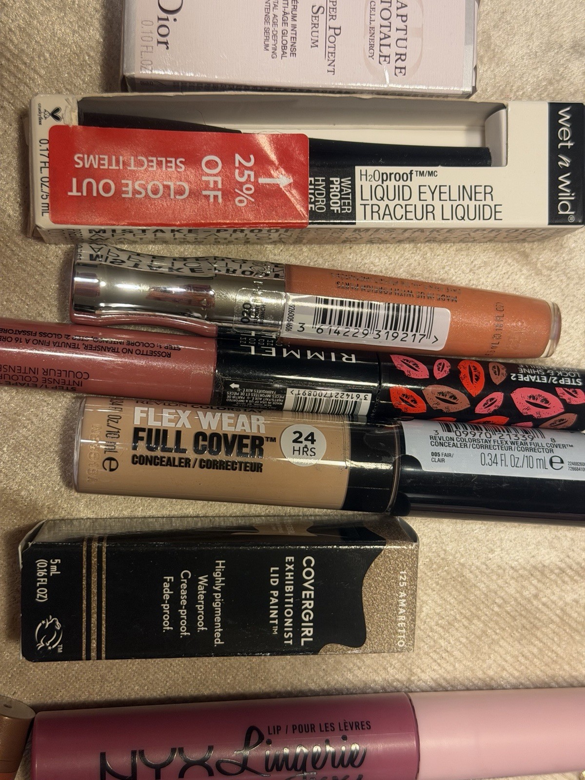 CoverGirl, Revlon, Maybelline, L’Oreal Makeup 60 PCS Lot